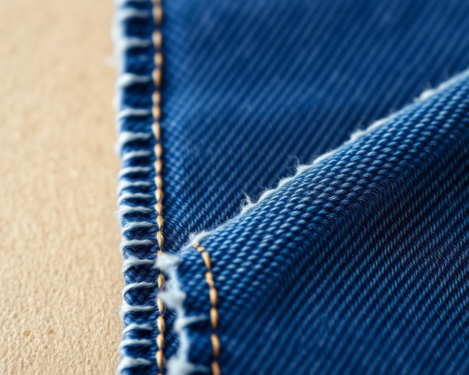 Throw Pillows Made with Striped Denim Fabric