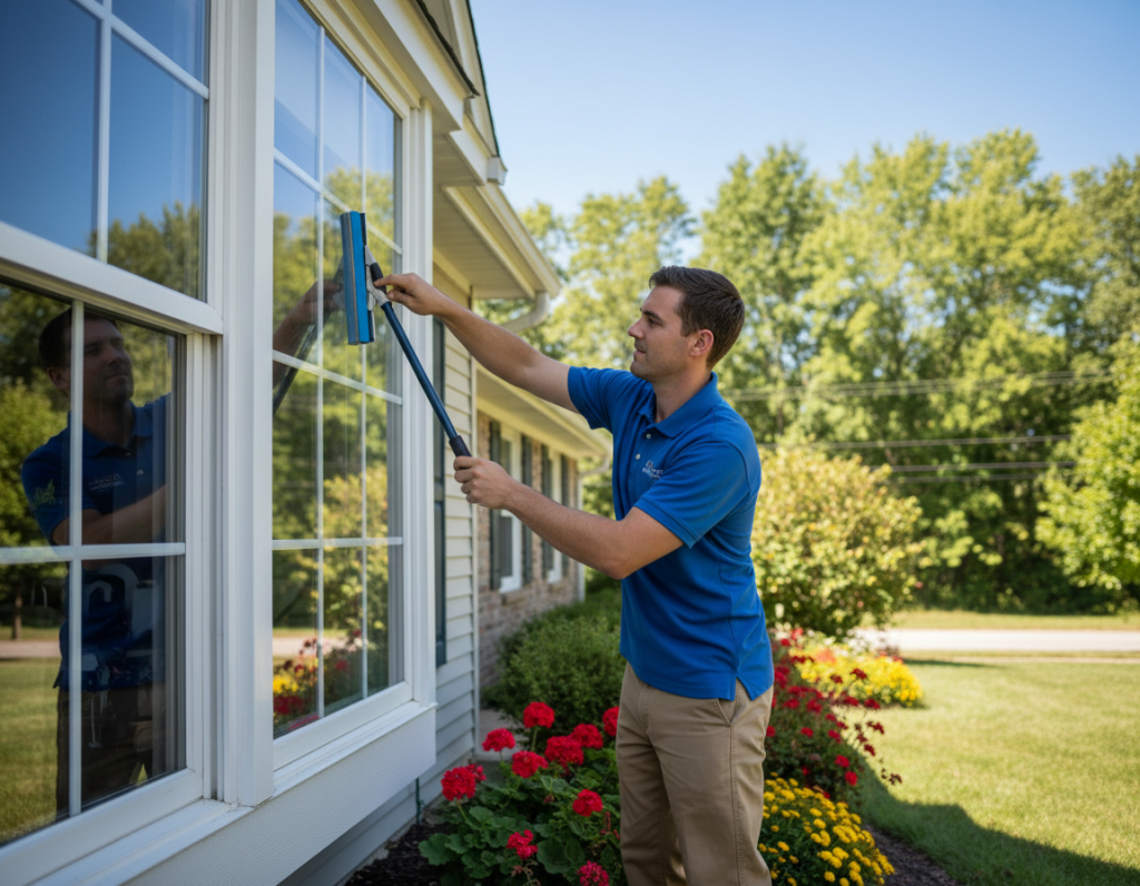 Exterior And Interior Window Cleaning in Westerville Homes