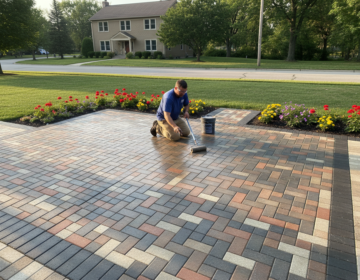 Patio And Driveway Paver Restoration In Westerville
