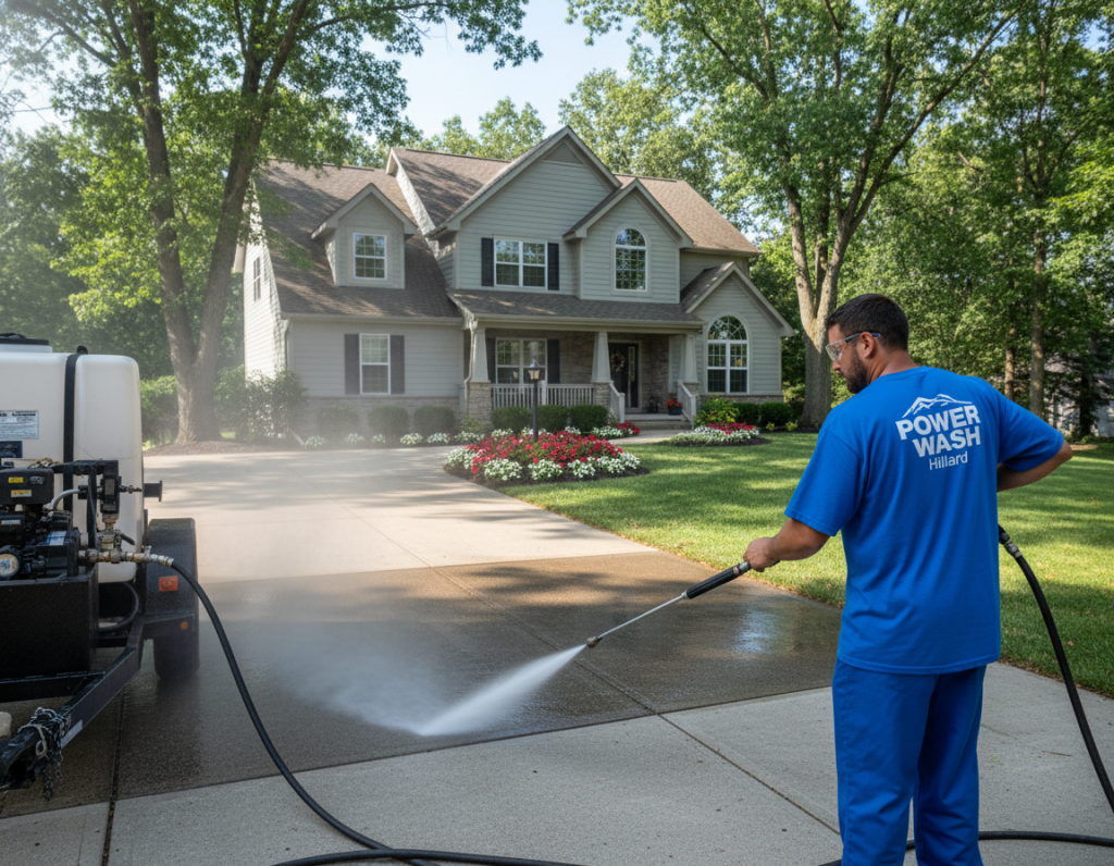 Commercial Window Cleaning in Hilliard for Storefronts