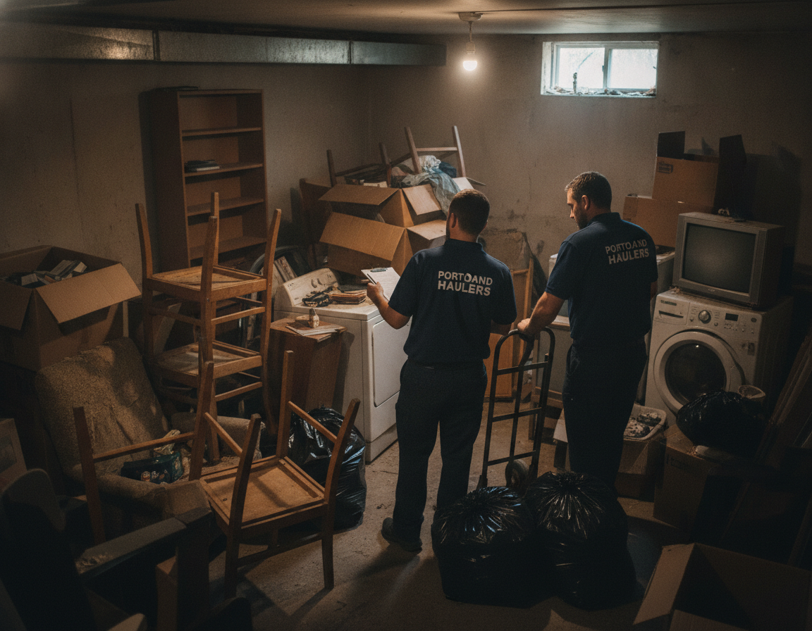 How Much to Haul Away Basement Junk in Portland? Costs Explained Simply